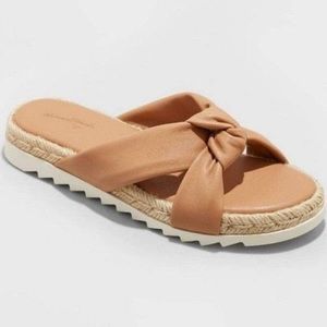 Women's Dena Knotted Espadrille Sandals - Universal Thread - tan - new